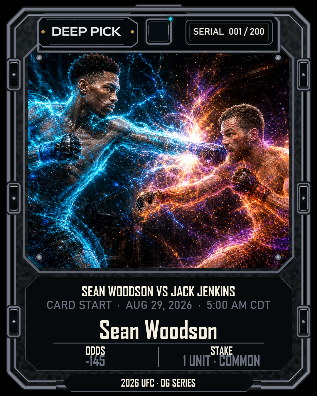 Sean Woodson ML collectible settled front