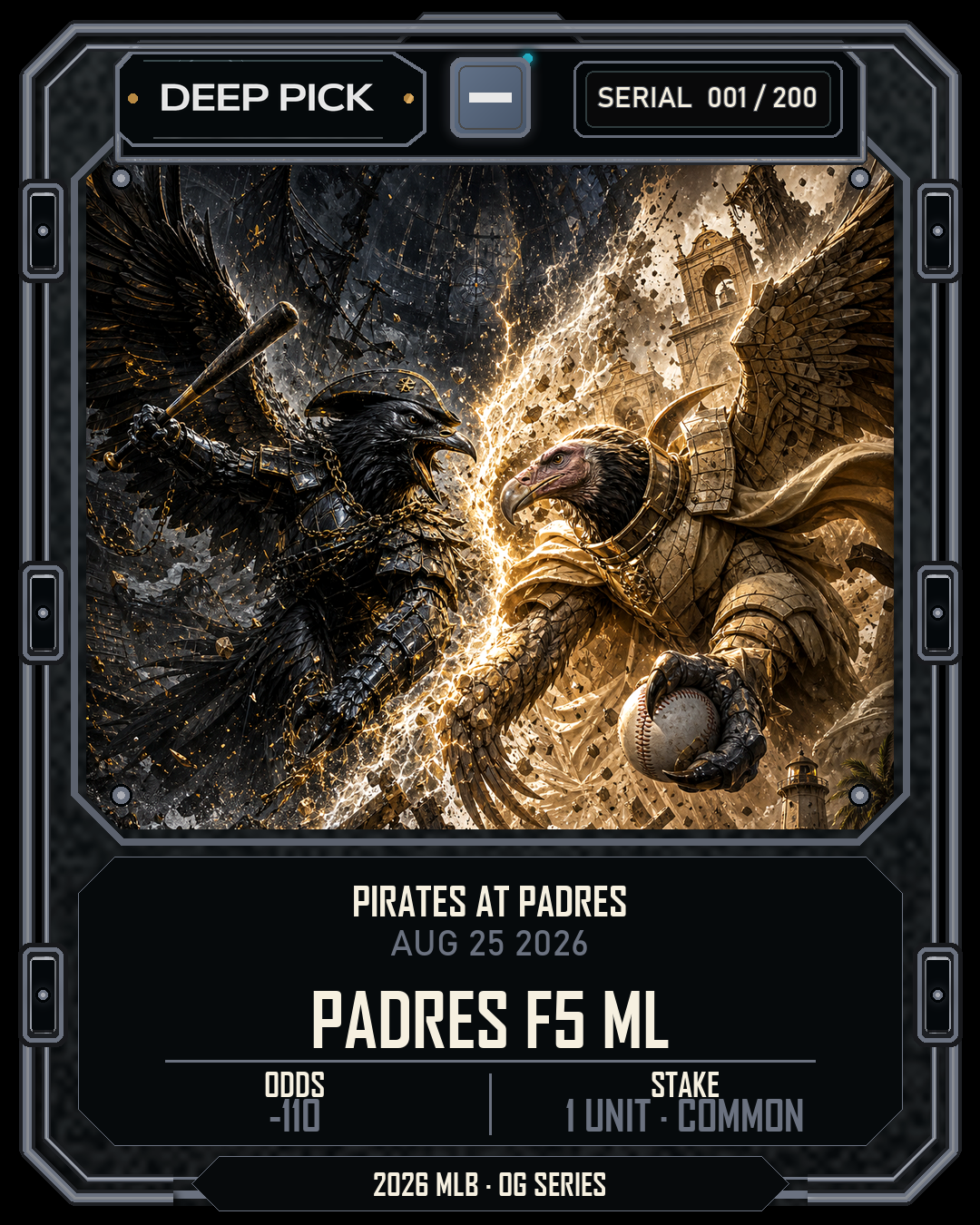 San Diego Padres F5 ML collectible graded front
